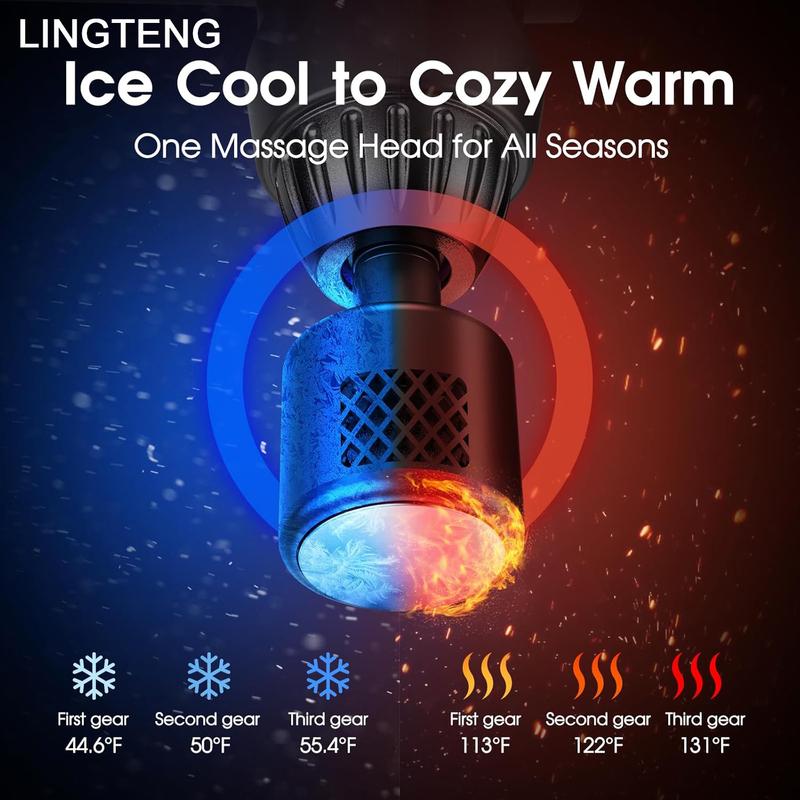 Smart Electric Fascia Gun, Booster Vibration Muscle Massager, Portable Handheld Neck Body Massager for Fitness Relaxation