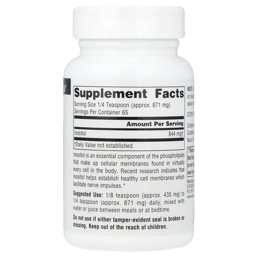 Source Naturals Pure Inositol Powder, 56.7 G (2 Oz)