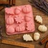 Kitchen Baking Supplies for Pastry DIY Pumpkin Leaf Maple Flower Silicone Mold, Candy Jelly Pudding Cake Flexible Molds Home Soap Candle Tray,