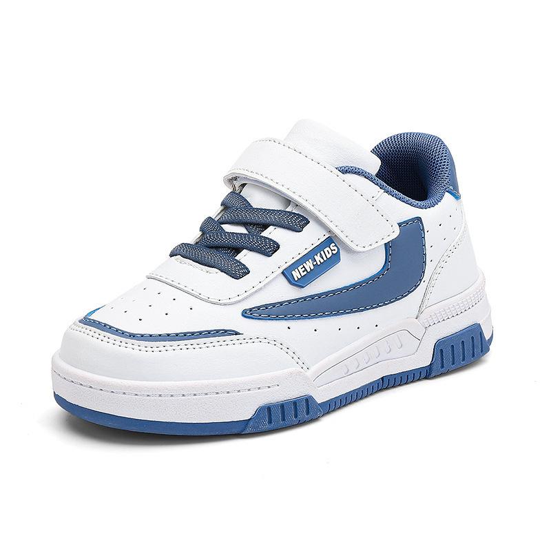 2025 New Boys Children Wear-resistant Small White Shoes Classmates Casual Sports Shoes Girls Leather Soft Baseplate Shoes