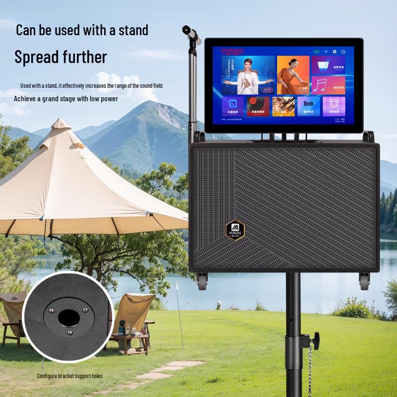 MALONE Portable Karaoke System with Display CN plug (adapter included) (CN version)