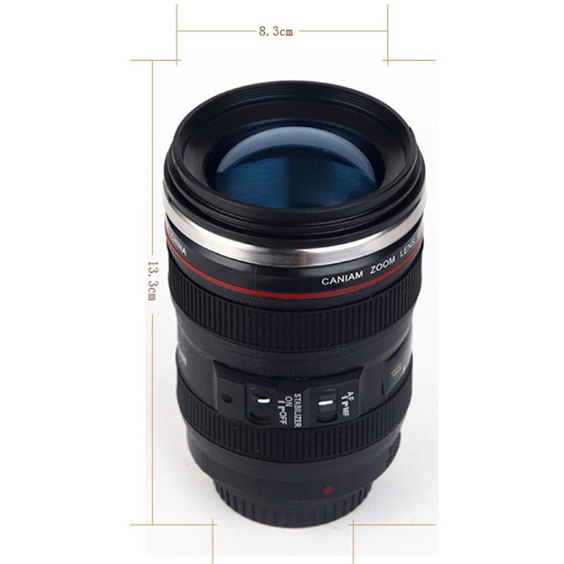 Кружка для кофе в виде объектива камеры из нержавеющей стали, кружка-термос для путешествий, подарок фотографу