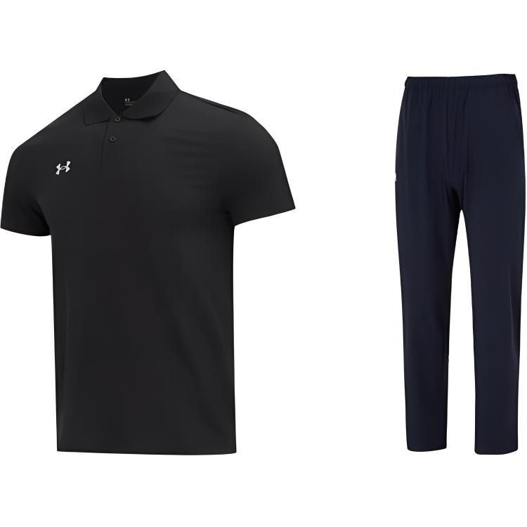 Under Armour Удобный дышащий повседневный спортивный костюм мужские костюмы черный 23500507-001+22500706-001
