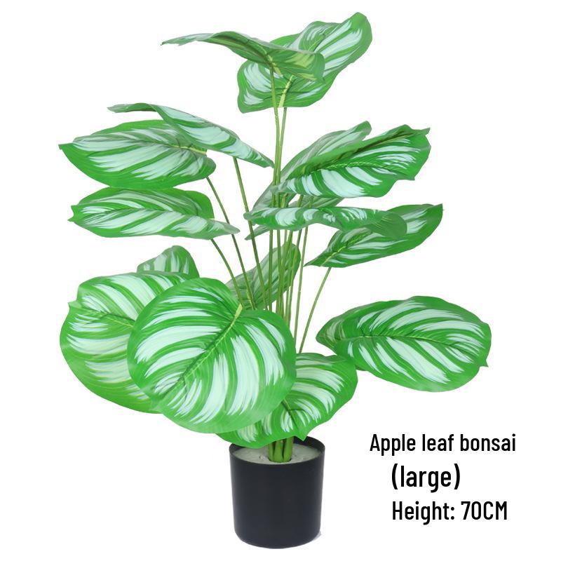 Potted Turtle Back Bonsai: Faux Floor Plant Decoration - Small Green Simulation Ornaments for Living Room