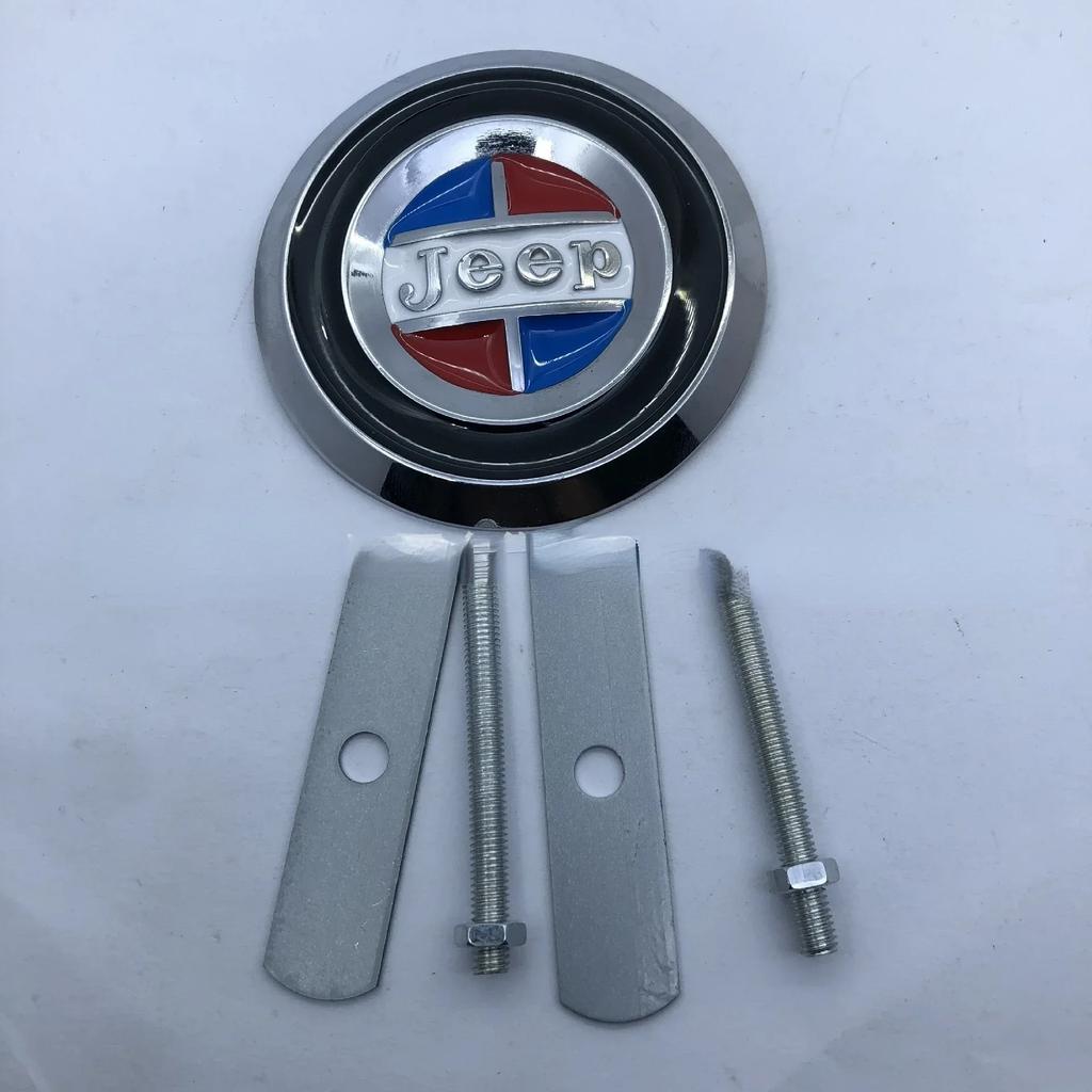 3D Metal Car Front Grille Side Emblem Fender Badge Trunk Sticker for Jeep Grand Cherokee Wrangler Renegade JK Compass Patriot AMS1