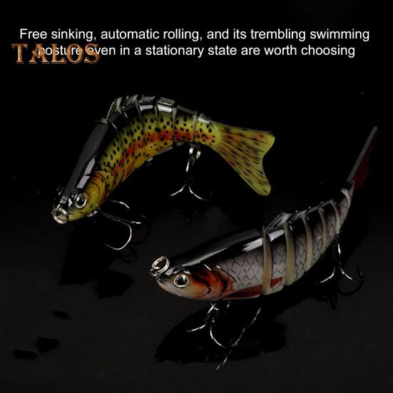 9.5CM/16G Тонущая многосочлененная рыболовная приманка для дальнего заброса, 7-секционная, бионическая жесткая искусственная приманка, аксессуары для рыбалки в пресной и соленой воде