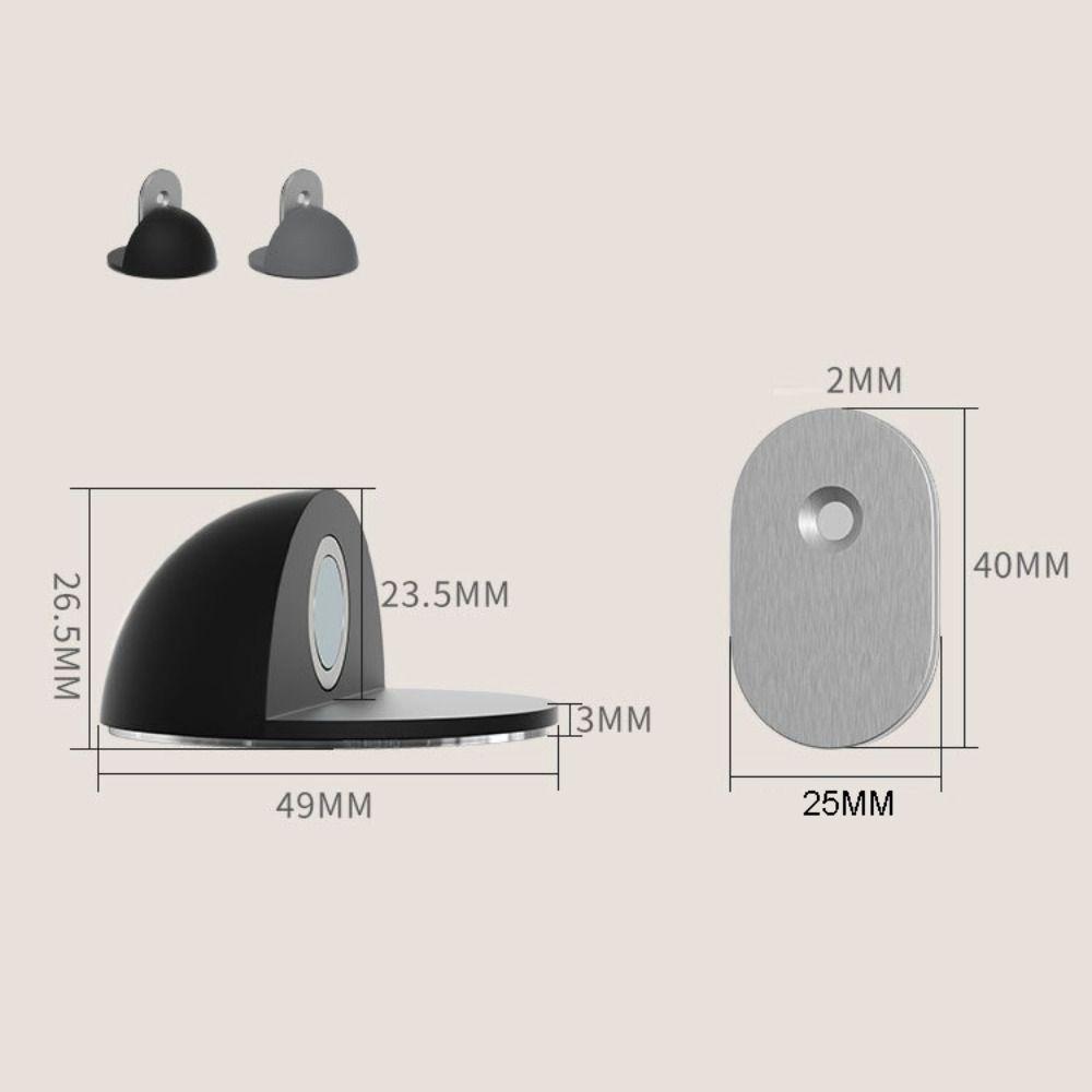 No-drill Magnetic Door Stopper Self Adhesive Door Holder Premium Floor Door Catch Furniture