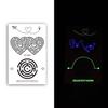 Little Sexy Cute Tattoo for Women Glowing Dark Taty Waterproof Fake Tatoo Luminous Tattoo Stickers Body Art Cartoon Tattoo