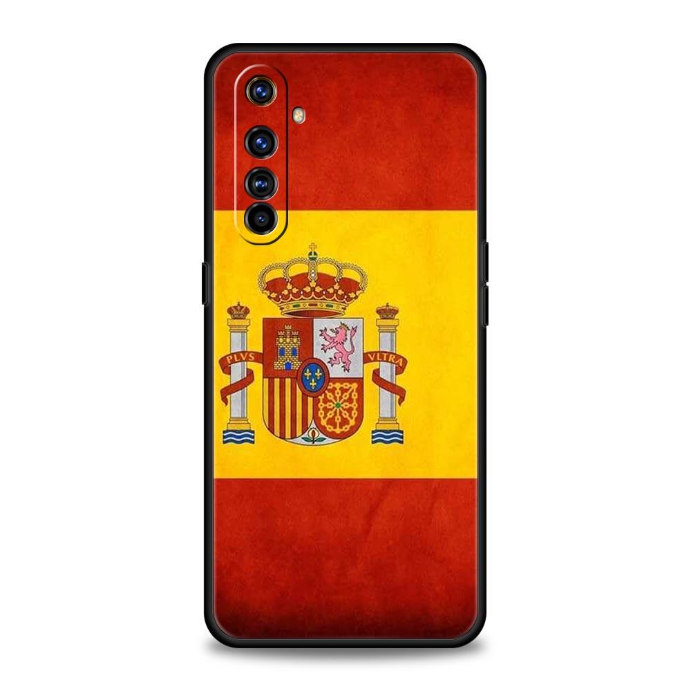 Чехол для телефона Флаг Испании Для Realme 12 11 10 9 8 5G 7 6 GT5 GT3 GT2 Pro Plus C21 C11 C25 C35 GT Neo 2 3 3T 5 Мягкий чехол