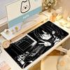 Anime Monokuro Girl Mouse Pad Xxl Large NonSlip Gaming Desk Mat Laptop Keyboard Tray Office Pc Gamer Black