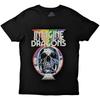Футболка Imagine Dragons Радужный Череп Группа Официальная Черная Новая