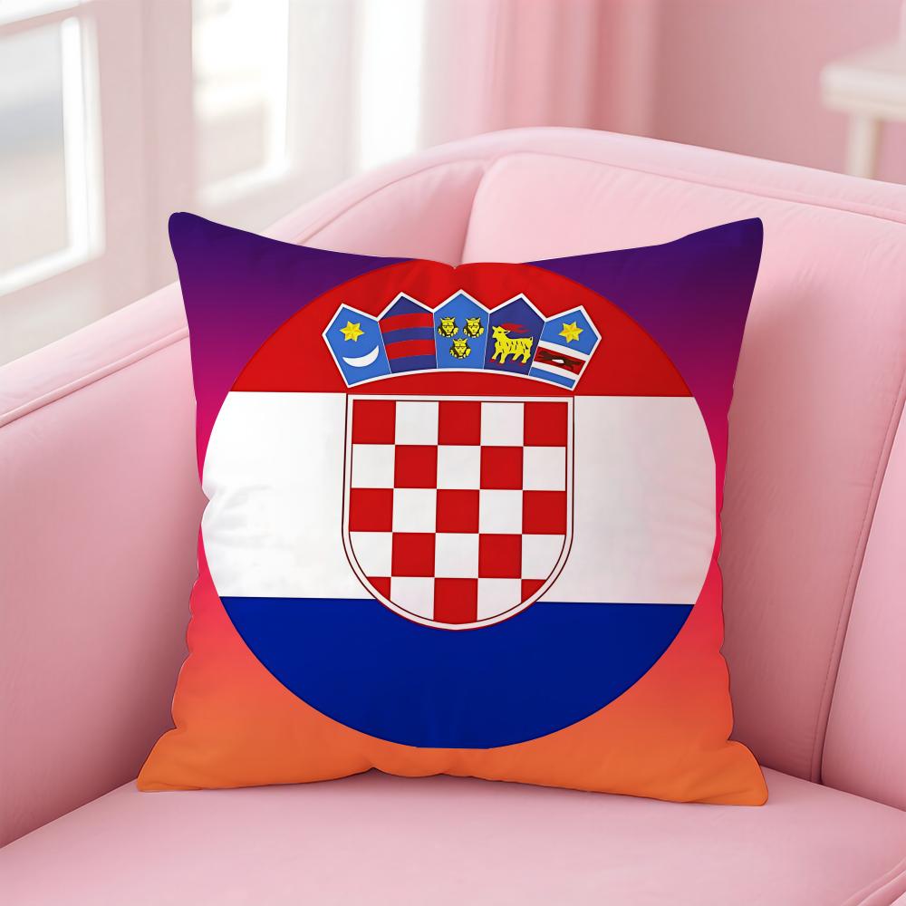 Хорватия Хор Флаг Наволочка Экологичная Без Запаха Здоровая Наволочка Мягкая и Удобная Безопасная для Детей Без Наполнителя