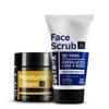 Moisturising Cream - Oily Skin - 100g | Moisturization with Quick Absorption | with Shea Butter & Ustraa De-Tan Face Scrub for Men - 100g