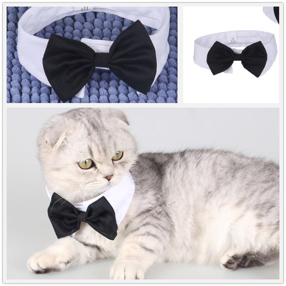 Birthday Party Cat Kitten Weddings Necktie Bows Pet Formal Tuxedo Cat Tuxedo Collar Dog Bow Tie