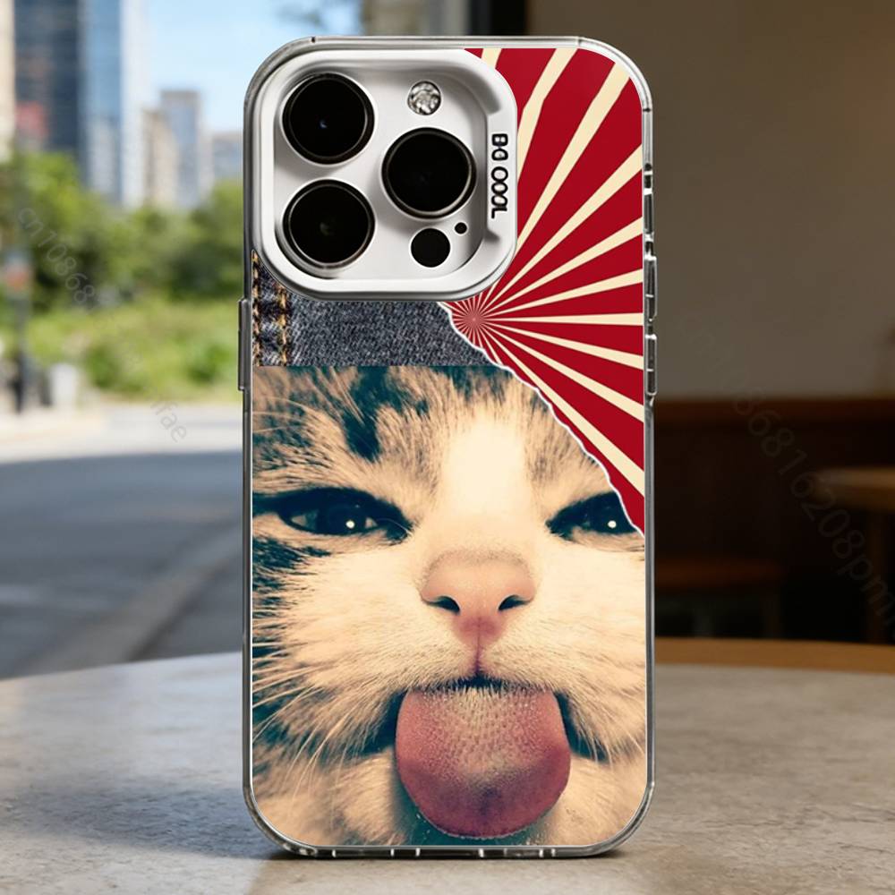 Goofy cat Case for iPhone17 16 15 14 13 12 11 Pro Max Plus Air 16E X XR XS Max Hard Shockproof Bumper Cover
