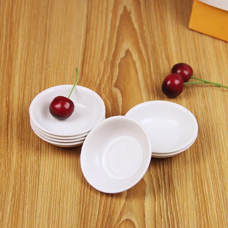 10 шт. белые приправы, соус, тарелки, масло, горчица, суши, уксус, соя, пластиковая тарелка, миска, кухонное блюдце для ресторана, домашнего шведского стола