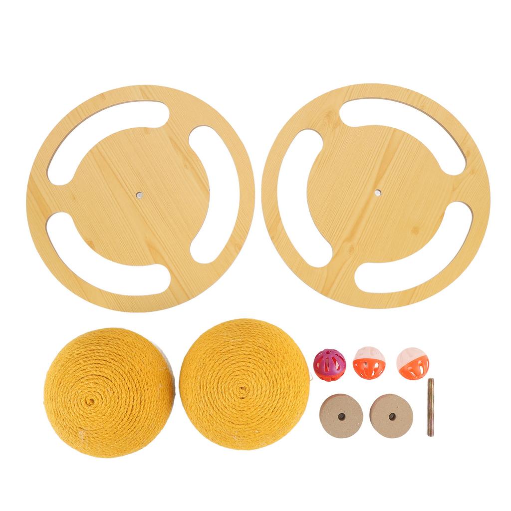 Cat Scratching Ball Toy Sisal Protect Furniture Stylish Look Cat Scratcher Ball for Indoor Home