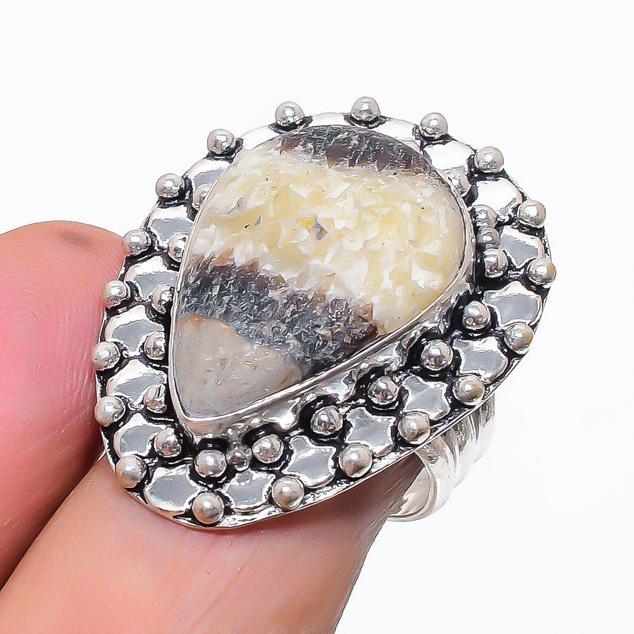 Septerian Stone Gemstone 925 Sterling Silver Jewelry Ring Size 8