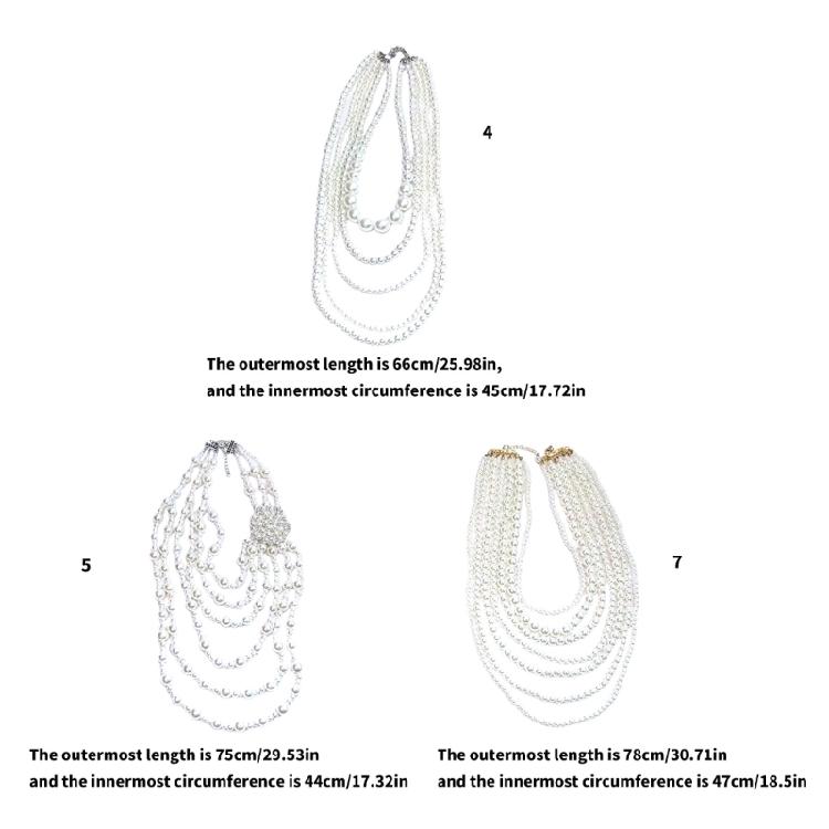 Комплект из ожерелья и серег с искусственным жемчугом Модный женский комплект ювелирных изделий: statement-ожерелье и серьги с искусственным жемчугом