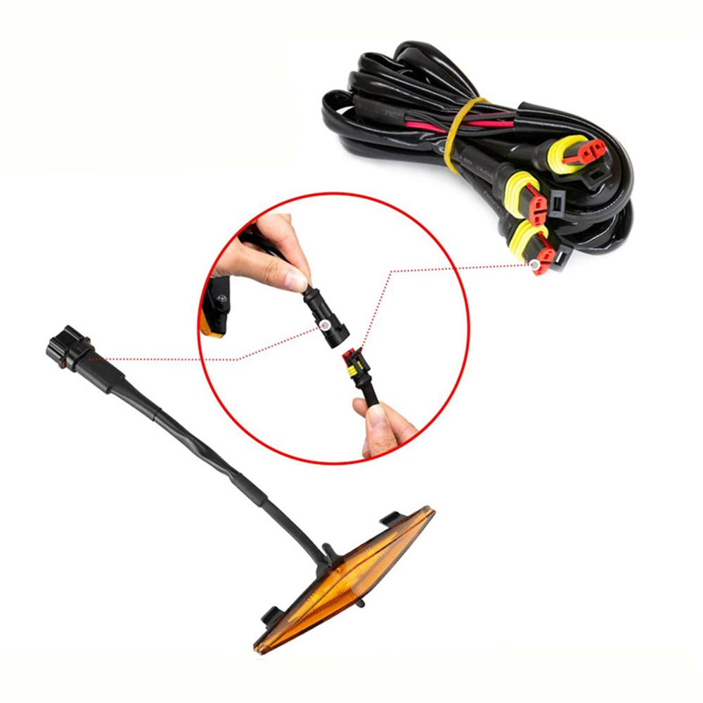 4 шт. Янтарные светодиодные фонари, комплект передних ламп для решетки радиатора для Toyota 4Runner, 2014-2021 гг.