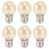 6PCS G45 LED Vintage Light Bulb Gold E27 Base Lamp for Home Decorative Bulb 6W 220V Warm Light