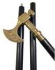 Antique Vintage Metal Axe Handle Stick Victorian Wooden Walking Stick Cane for Adults Gift