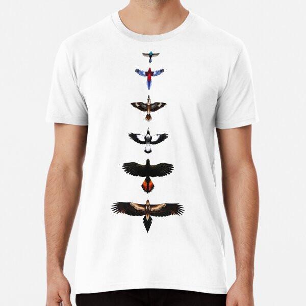 Australian Birds Illustrated TShirt Made in Australia Unisex T-Shirt