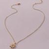 Rose Gold Alloy Pendant Necklace For Girls Ladies Jewelry Trendy Elegant Sun Luck Pendant Necklaces