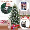 2025 Рождественский Панда Адвент-календарь Мультяшный 2D Акриловый Подвеска Панда Календарь Обратного Отсчета Многофункциональные Домашние Украшения