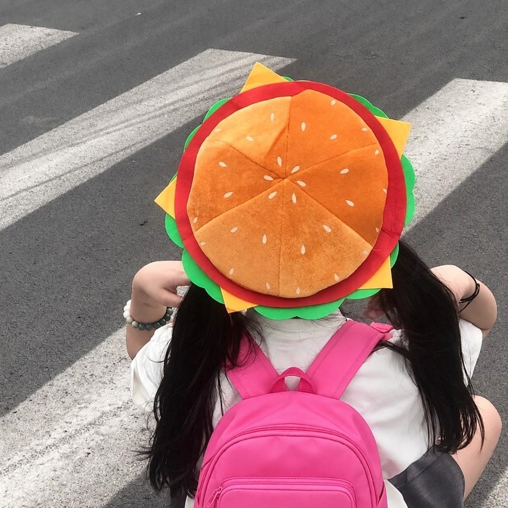 Carnival Costume Cheeseburger Hat Photo Prop Funny Hat Dress Up Occasion