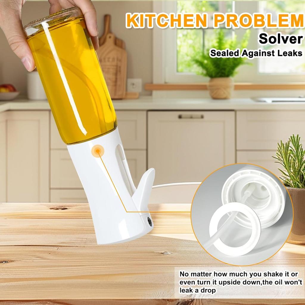 Мистер-спрей для оливкового масла для приготовления пищи - Бутылка-спрей для кулинарного масла Аксессуары для аэрофритюрницы - Многоразовый стеклянный дозатор