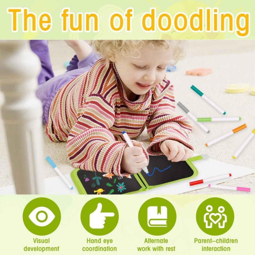 6 страниц Детская доска для рисования Раскраска Граффити Доска для рисования Обучающая игрушка