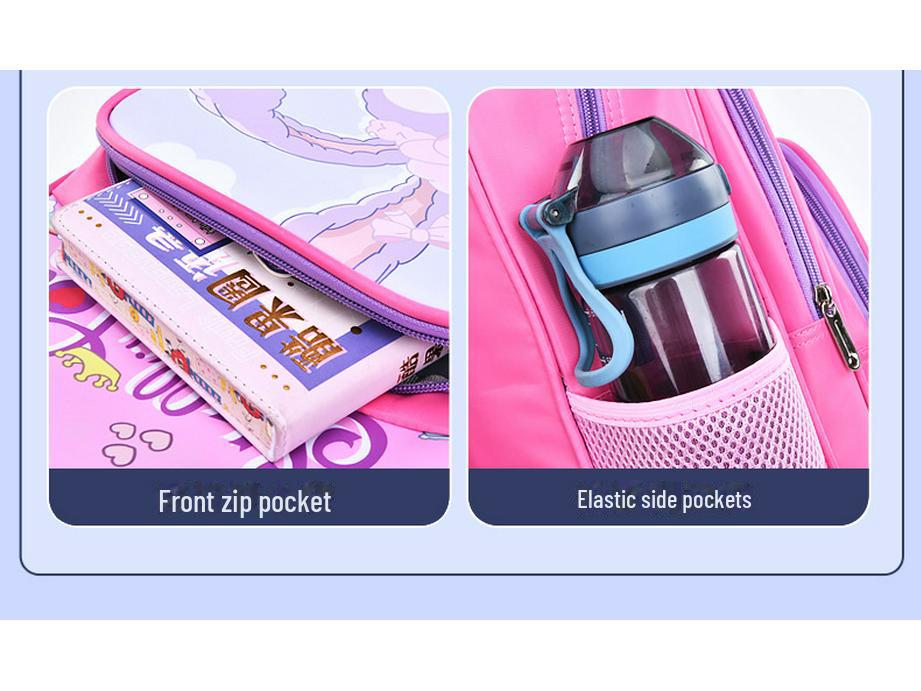Водонепроницаемый рюкзак с рисунком большой вместимости для учеников начальной школы (1-6 классы) - Легкая конструкция для мальчиков и девочек