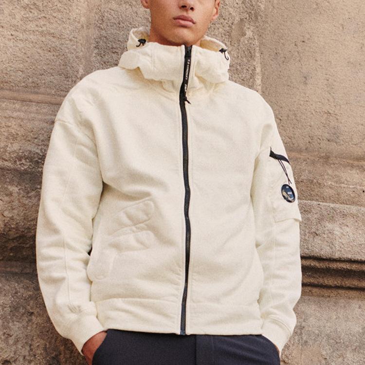 Fila КП. Сотрудничество компании Трикотажная спортивная куртка с капюшоном с логотипом Мужские куртки A11M149503F-WT