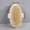 1Pc Soft Natural Bristle Body Brush for Wet/Dry Skin Exfoliating Bathing Massager for Home And Shower Use