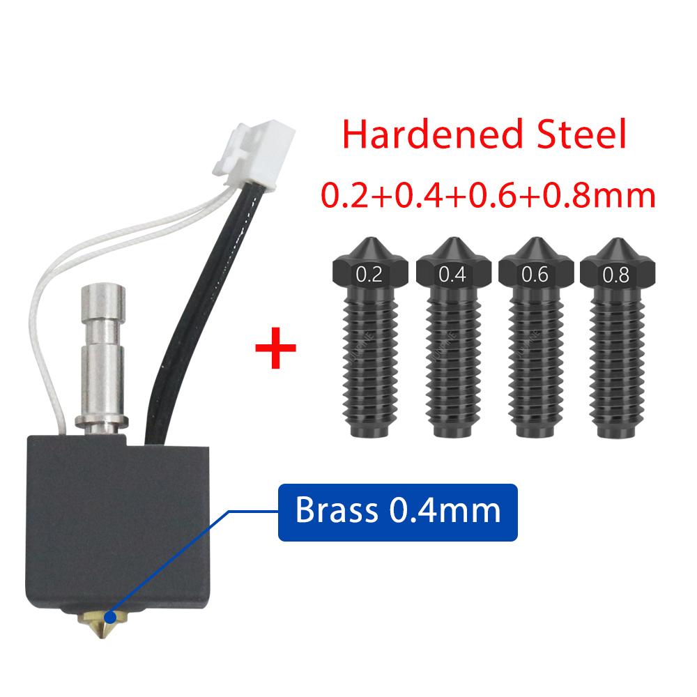 Для Anycubic Kobra S1 Сопло 0.2 0.4 0.6 0.8 Термистор Hotend Комплект Hot End Kobra S1 Для Printkop S1c Аксессуары для 3D-принтера