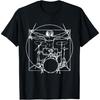Leonardo Da Vinci T-Shirt Drummer Retro Gift T-Shirt