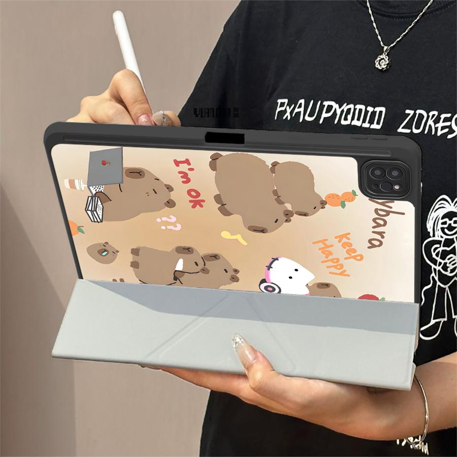 Милый чехол для планшета с морской свинкой для iPad Mini 6 7 Air 4 5 M3 M2 1 2 M4 11 дюймов Pro 2025 Pro 11-го 10-го 9-го 8-го 7-го 12,9 дюйма Держатель