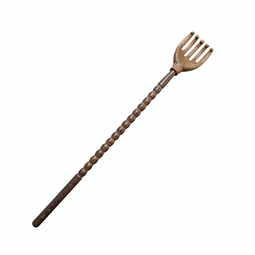 Golden Sandalwood Itching Rake Wooden Massage Claw Relaxation Tool Wooden Back Scratcher Travel