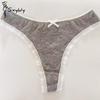 Женские сексуальные хлопковые стринги-трусики женские бесшовные трусы спортивное нижнее белье дышащие стринги с низкой талией