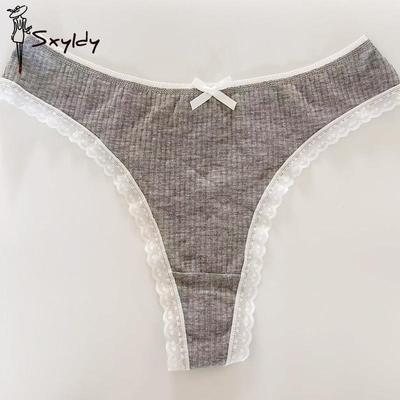 Женские сексуальные хлопковые стринги-трусики женские бесшовные трусы спортивное нижнее белье дышащие стринги с низкой талией