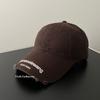 Tide Brand American Retro Washed Cotton Ripped Baseball Cap Children Summer Versatile Street Letter Embroidery Cap Men