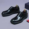 Luxury Mens Business Genuine Leather Shoes Fashion Wedding Oxfords Lace-up Pointed Toe Black Derby Dress Shoes