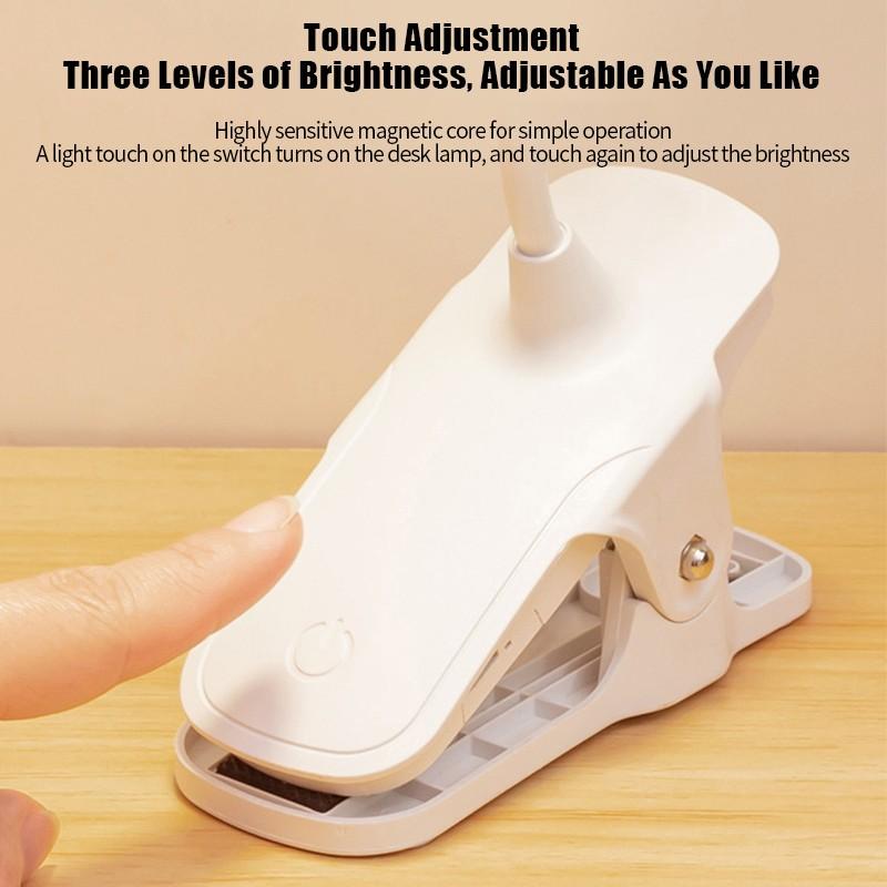 Защита глаз светодиодная настольная лампа с 3 режимами освещения перезаряжаемый ночник регулируемый светильник для чтения спальня зажимного типа для прикроватной тумбочки студенческого общежития