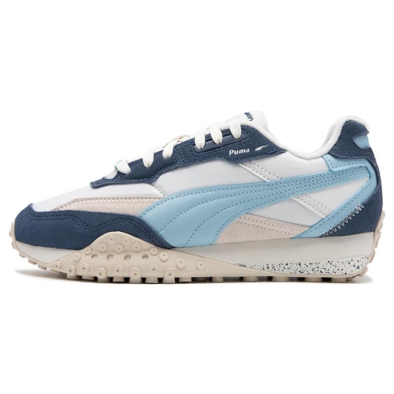 Puma Blacktop Rider Warm White Inky Blue Unisex Sneakers 392725-04