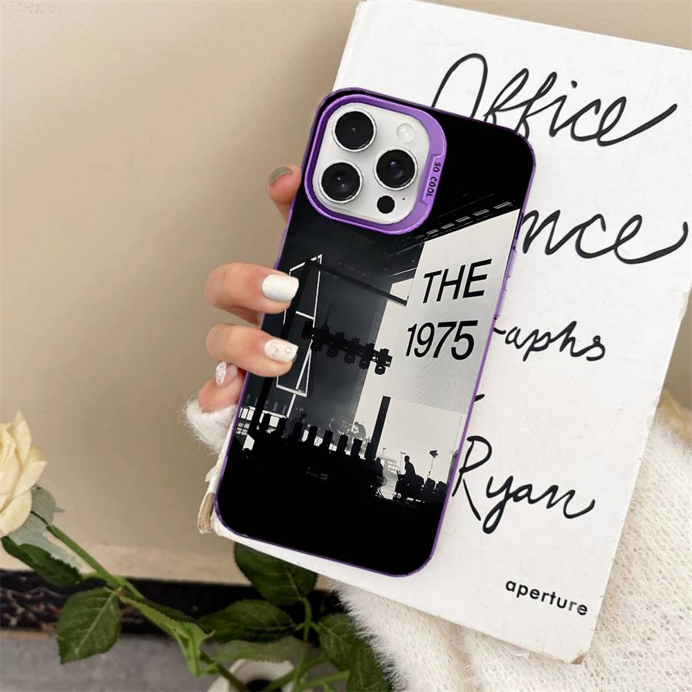 Рок-группа The 1975 Для iPhone 15 14 13 Plus 17 16 12 11 Pro Max Матовый Цветной Серебристый Роскошный Чехол для Телефона