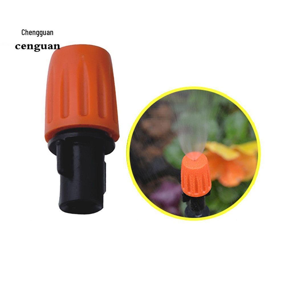 Orange Adjustable Single-Nozzle Atomizing Micro-Sprinkler for Irrigation