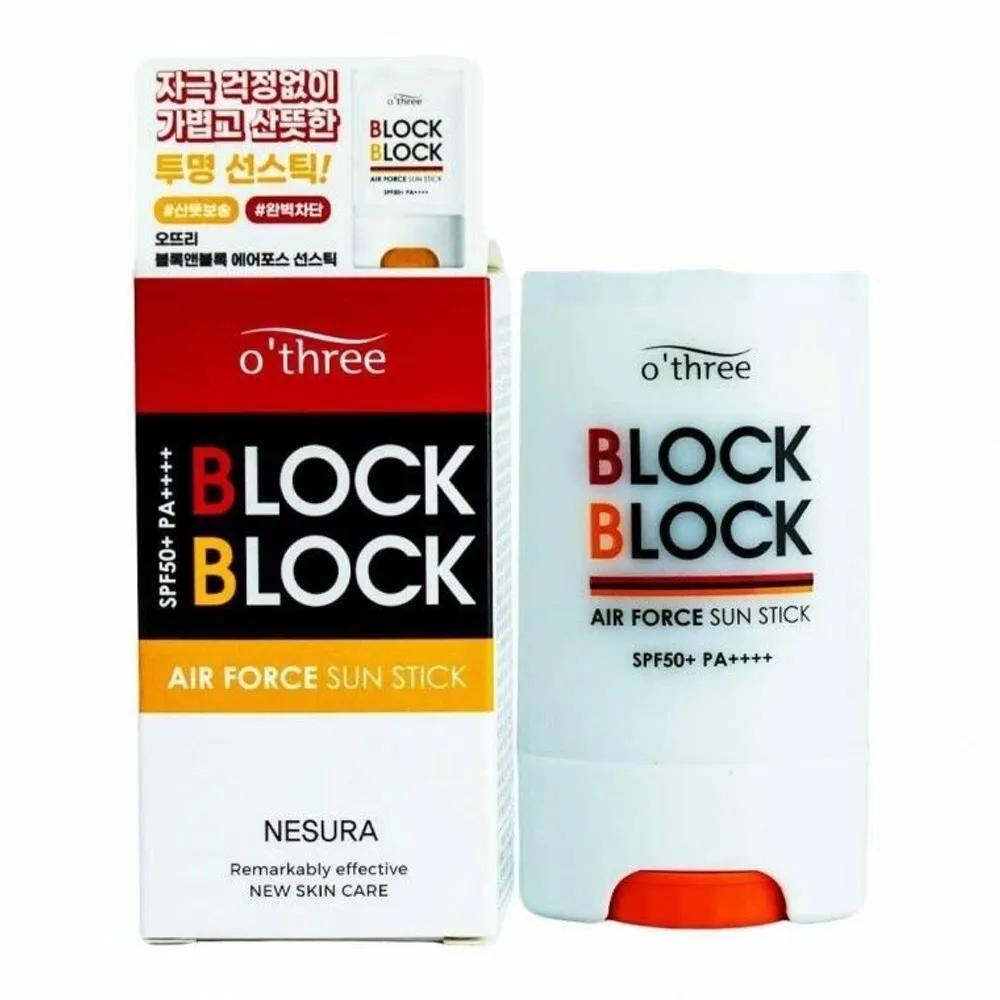 20 г SPF50+ PA++++ Блок & Блок Солнцезащитный стик o'three
