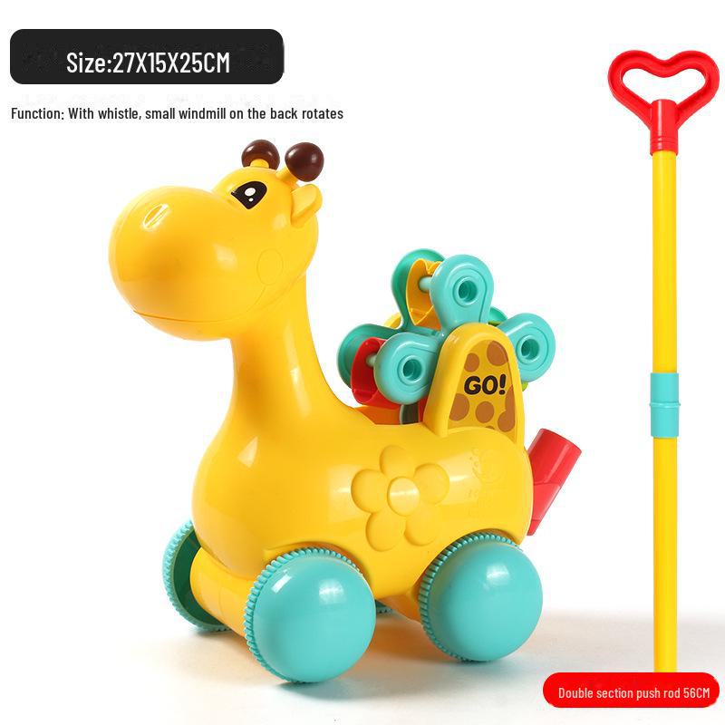 Горячая новинка Мультяшный самолет-выгульщик собак - большая игрушка-животное с ручным приводом