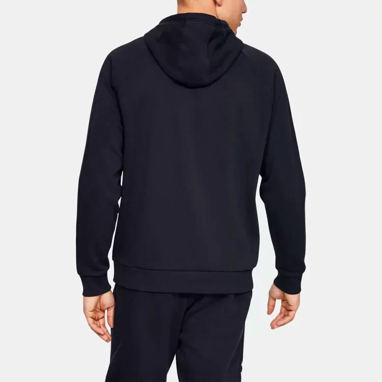 Under Armour Rival Sweatshirts Men's Black Hooded Moderate Regular (Unisex) Sweatshirts 1345628 001